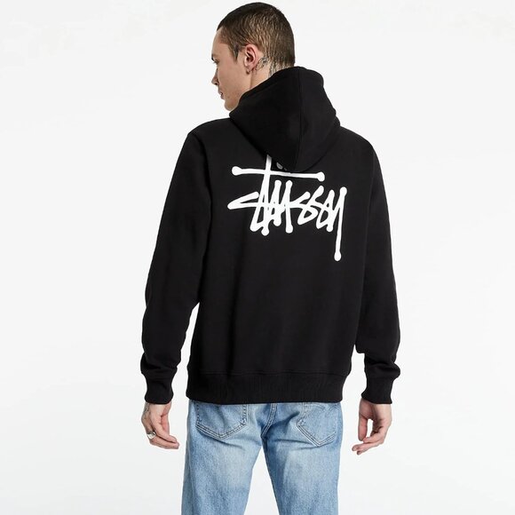 Stussy Basic Pigment Dyed Hoodie Black X-Large